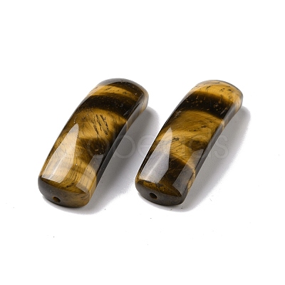 Natural Tiger Eye Connector Charms G-D460-02E-1