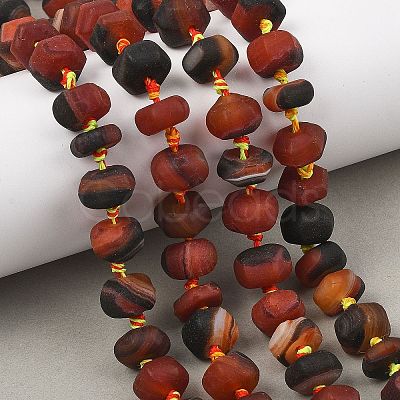 Natural Banded Agate Beads Strands GG-T001-06-1