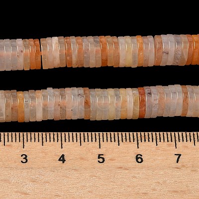 Natural Honey Jade Beads Strands G-G329-B02-8x1mm-1