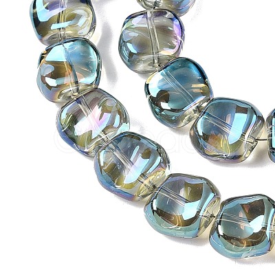 Electroplate Glass Beads Strands EGLA-N012-07T-1