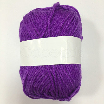 Acrylic Fiber Medium Yarn YCOR-WH0001-52-1