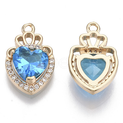 Glass Pendants GLAA-T021-14B-1