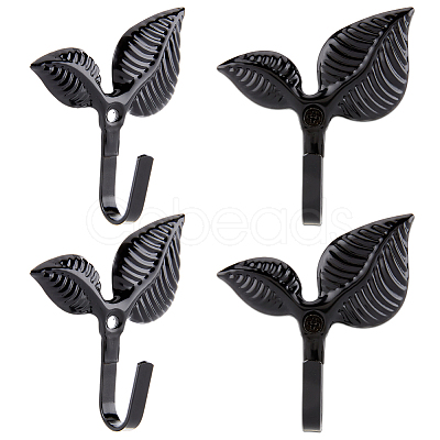 2Pcs Leaf Iron Hanger FIND-WH20007-61EB-1