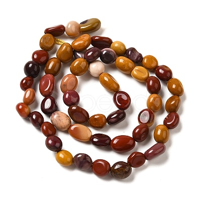Natural Mookaite Beads Strands G-L608-A05-01-1