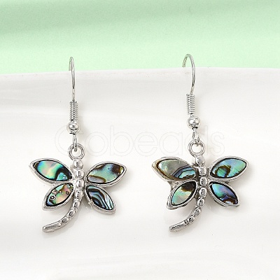 Rack Plating Brass Dangle Earrings for Women KK-CBA69D1-01P-01-1
