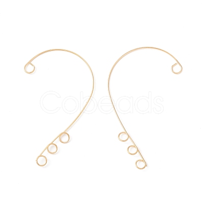 Ion Plating(IP) 316 Stainless Steel Ear Cuff Findings STAS-H148-01G-1