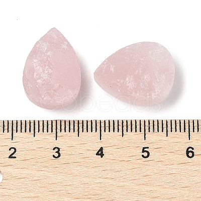 Natural Rose Quartz Cabochons G-K338-40A-02-1