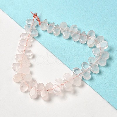 Natural Rose Quartz Beads Strands G-B064-B30-1