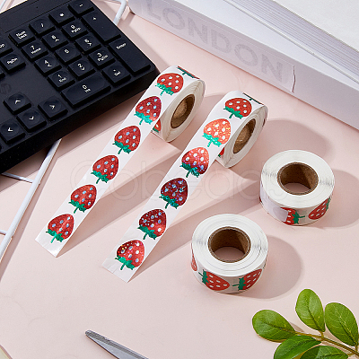 4Rolls Coated Paper Self-adhesive Stickers Roll STIC-FH0001-27B-1