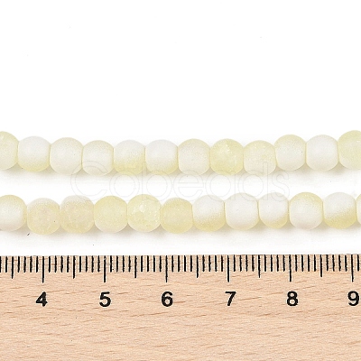 Frosted Crackle Glass Beads X1-GLAA-U001-8mm-M11-1