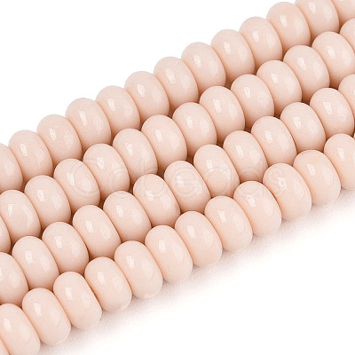 Opaque Solid Color Glass Beads Strands GLAA-ZX008-4mm-18H-1