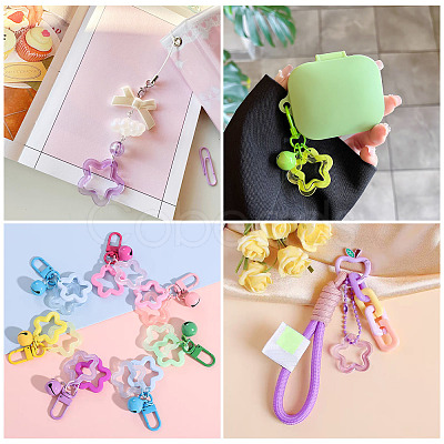90Pcs 15 Colors Imitation Jelly Acrylic Pendants MACR-TA0002-49-1