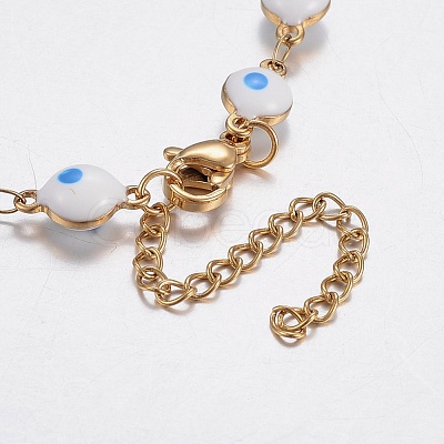304 Stainless Steel Anklets AJEW-F033-02B-1