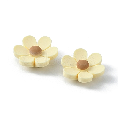 Opaque Resin Cabochons RESI-WH0026-75B-05-1