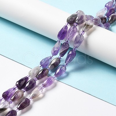 Natural Amethyst Beads Strands G-B028-A10-1