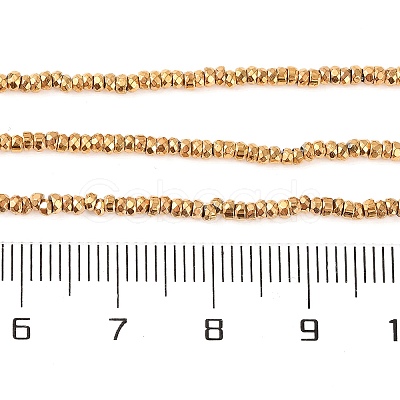 Electroplated Synthetic Non-magnetic Hematite Beads Strands G-H027-E01-01-1