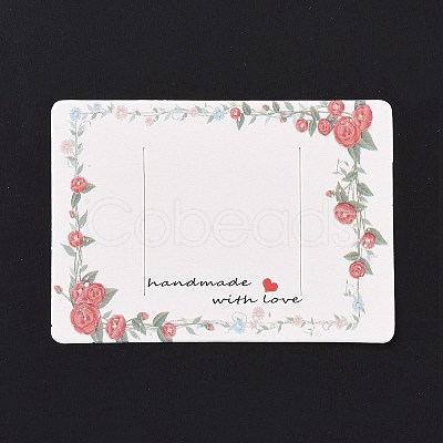 Rectangle Paper Hair Clip Display Cards DIY-B061-02E-1
