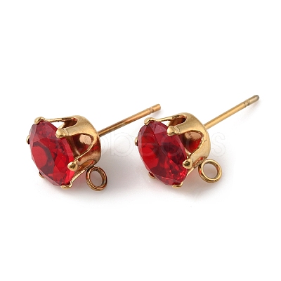 Ion Plating(IP) 304 Stainless Steel Stud Earring Findings STAS-M315-02G-02-1