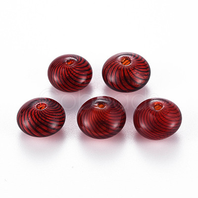 Transparent Handmade Blown Glass Globe Beads X-GLAA-T012-19A-1