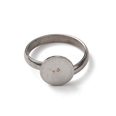 Adjustable 304 Stainless Steel Finger Rings Components STAS-L193-P01-10mm-1