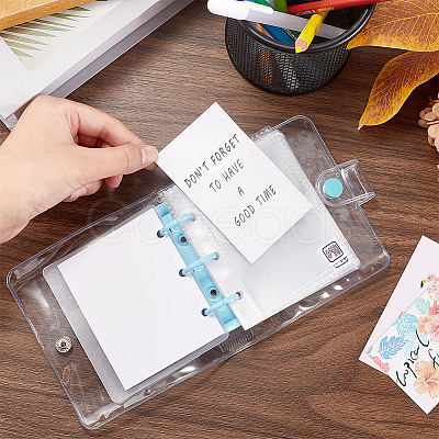 3-Ring 4 Inch PVC Mini Binder Savings Challenge DIY-WH0430-204C-1