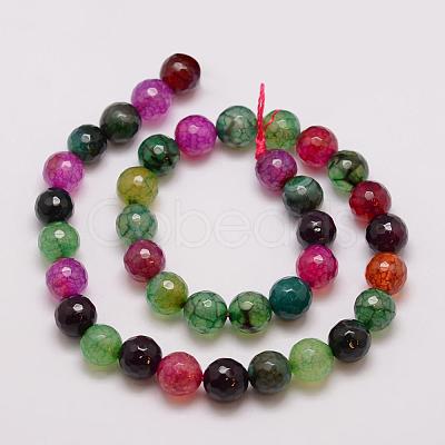 Natural Agate Bead Strands G-G882-10mm-C07-2-1
