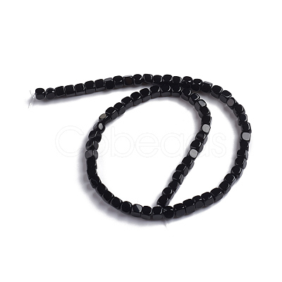Natural Black Onyx Beads Strands G-L553-05B-1