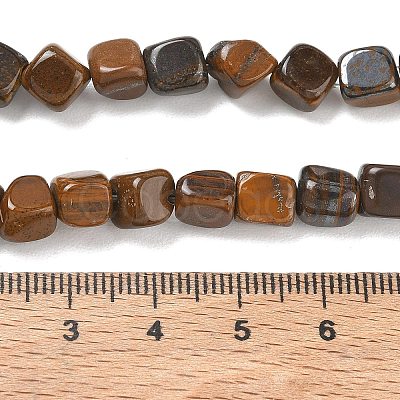Natural Yellow Tiger Iron Beads Strands GG-CBA9392-17-1