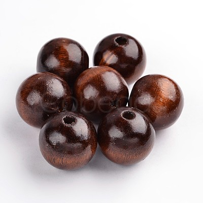 Natural Wood Beads X-TB25MMY-6-1