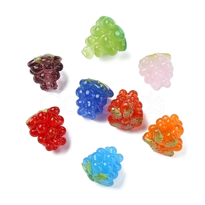 8Pcs 8 Styles Handmade Lampwork Beads LAMP-CJ0002-22-1