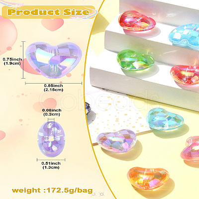 UV Plating Acrylic Beads OACR-CJC0009-07-1