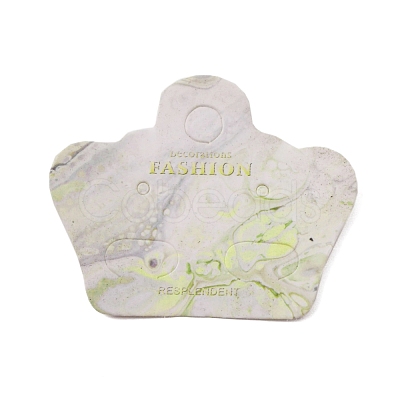 Paper Earring Display Cards CDIS-WH0006-04F-1