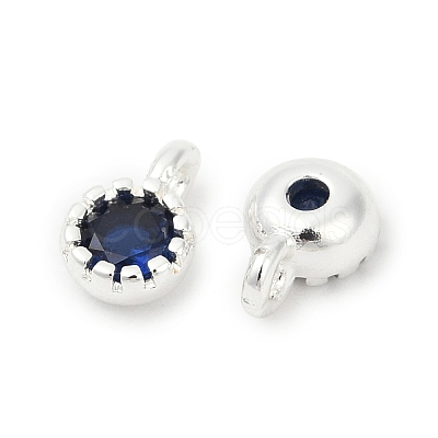 Brass Pave Cubic Zirconia Pendants KK-H204-03S-02-1