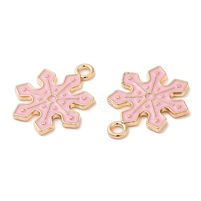 Christmas Light Gold Tone Alloy Enamel Pendants FIND-C031-01KCG-02-1