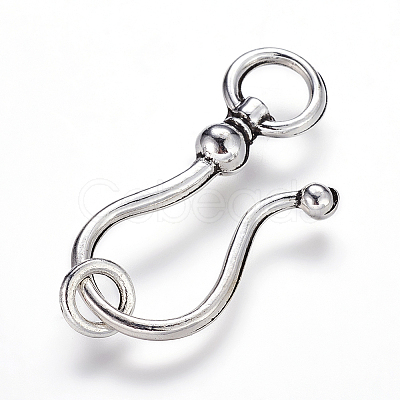 Tibetan Style S Hook Clasps LS-LF5091Y-1