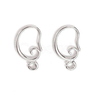 Brass Earring Hooks LS-KK-F828-02P-1