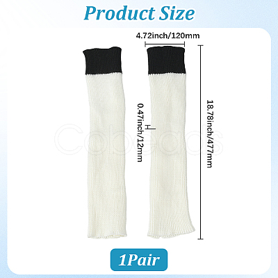 Acrylic Fibers Socks for Women AJEW-WH20060-48D-1