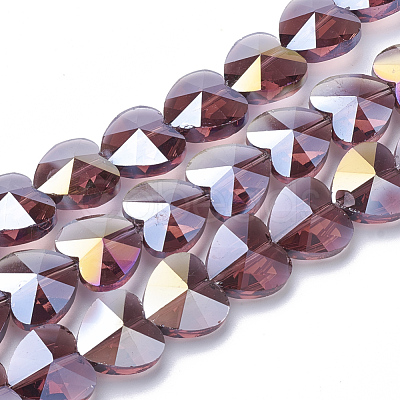 Electroplate Glass Beads EGLA-Q091-14mm-A04-1