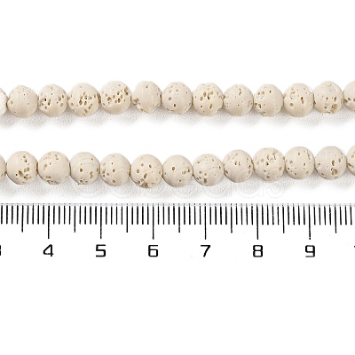 Synthetic Lava Rock Dyed Beads Strands G-H311-08A-04-1