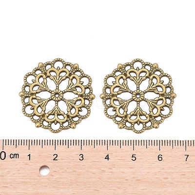 Tibetan Style Filigree Joiners Links LS-TIBE-A11623-AB-FF-1