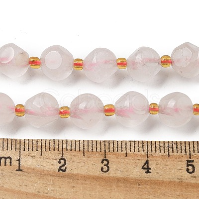 Natural Rose Quartz Beads Strands G-K387-A08-02-1