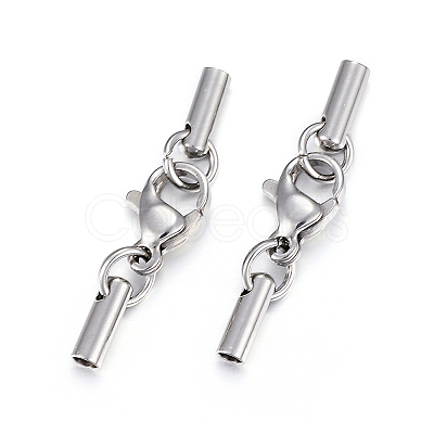 Tarnish Resistant 304 Stainless Steel Lobster Claw Clasps X-STAS-P146-A10-2.0mm-1