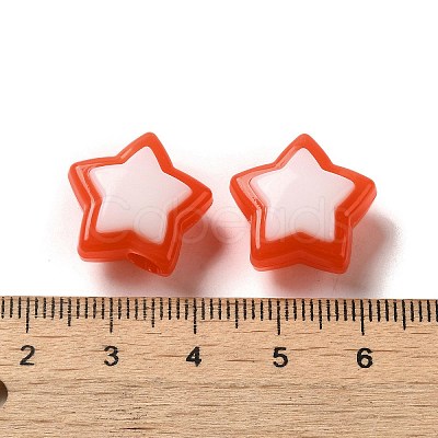 Imitation Jelly Transparent Acrylic Beads SACR-R741-03A-1