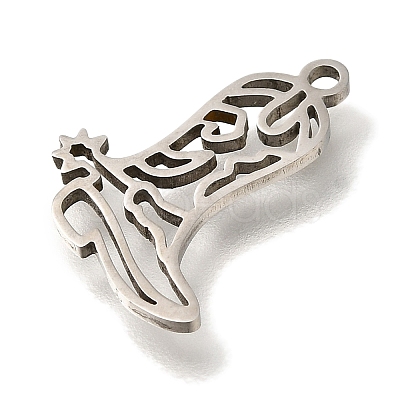 201 Stainless Steel Pendants STAS-R136-21P-1