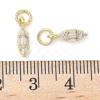 Brass Micro Pave Cubic Zirconia Pendants KK-Z120-40G-1