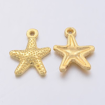 Tibetan Style Alloy Starfish/Sea Stars Charms K08UY011-1