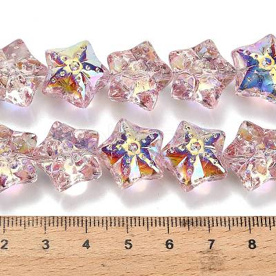 Electroplate Baking Paint Glass Beads Strands EGLA-K061-12A-AB09-1
