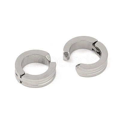 Non-Tarnish Ion Plating(IP) 304 Stainless Steel Clip-on Earrings EJEW-M001-11P-1