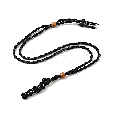 Braided Wax Rope Cord Macrame Pouch Necklace Making NJEW-J007-08-1