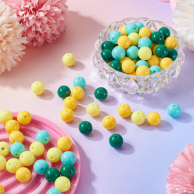 Opaque Acrylic Beads OACR-TAC0014-06E-1
